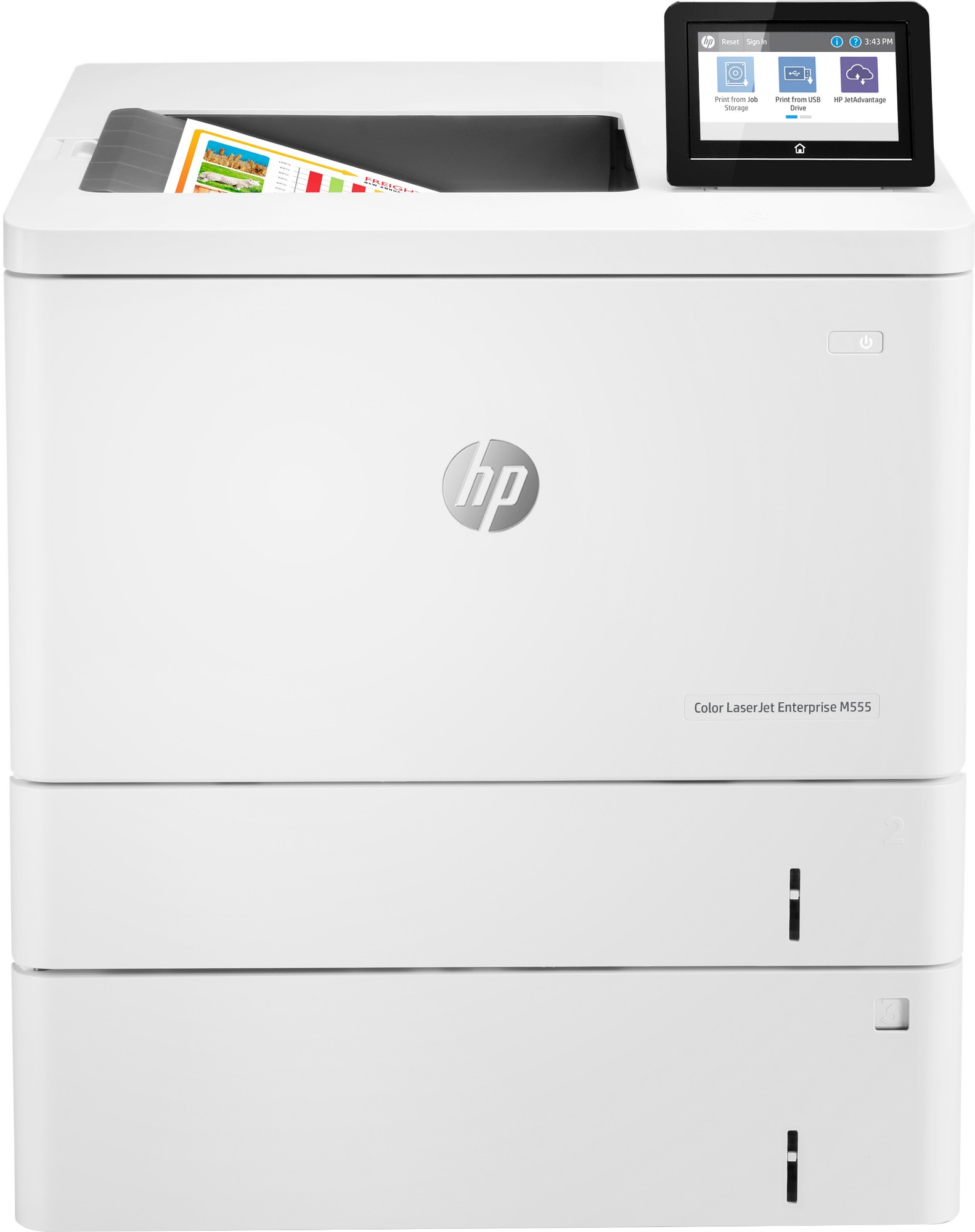 HP Color LaserJet Enterprise M555x, Print, Roam; Two-sided printing; Energy Efficient; Strong Security - 7ZU79A#B19